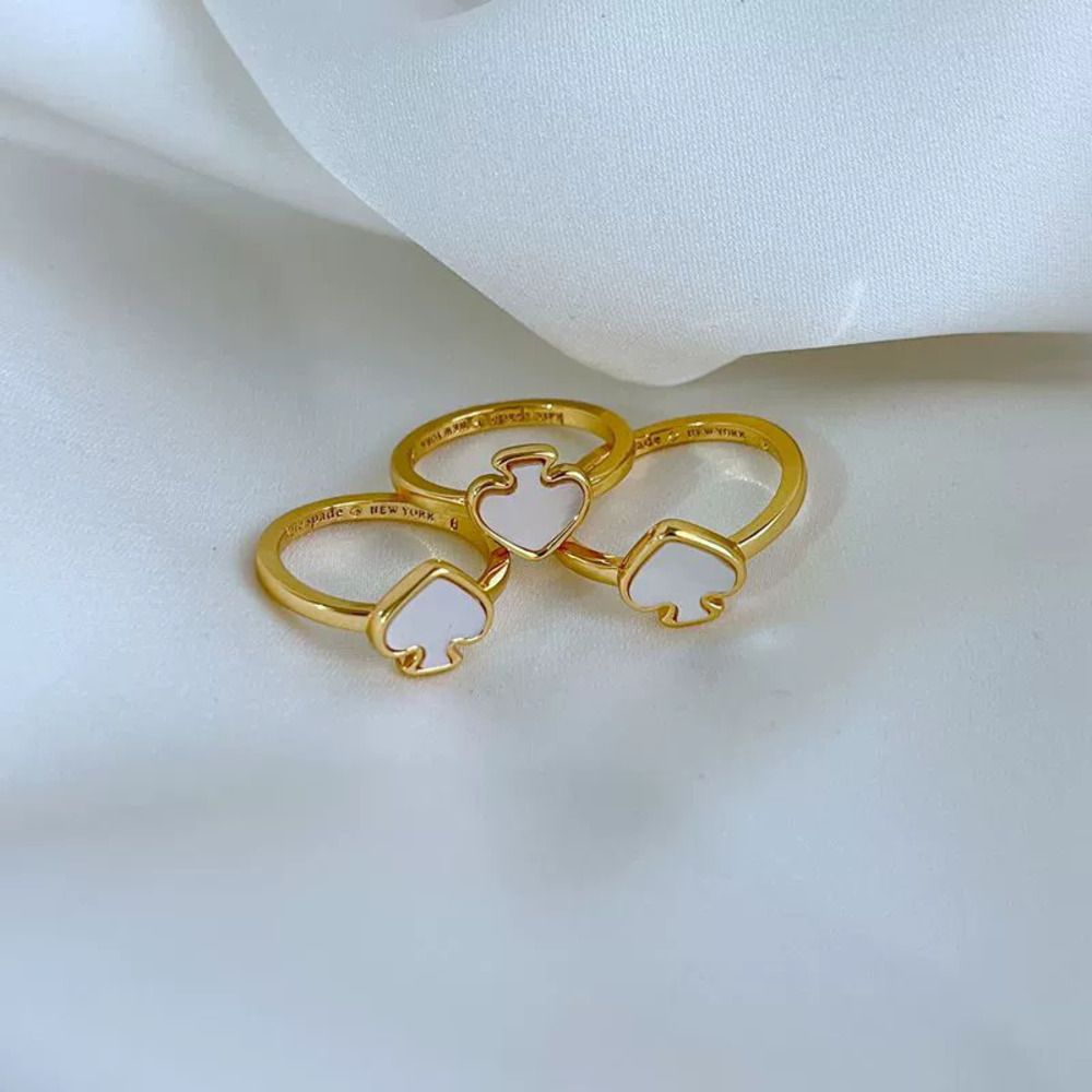 Kendra Scott Petite Natural Heart Shell Inlay Ring